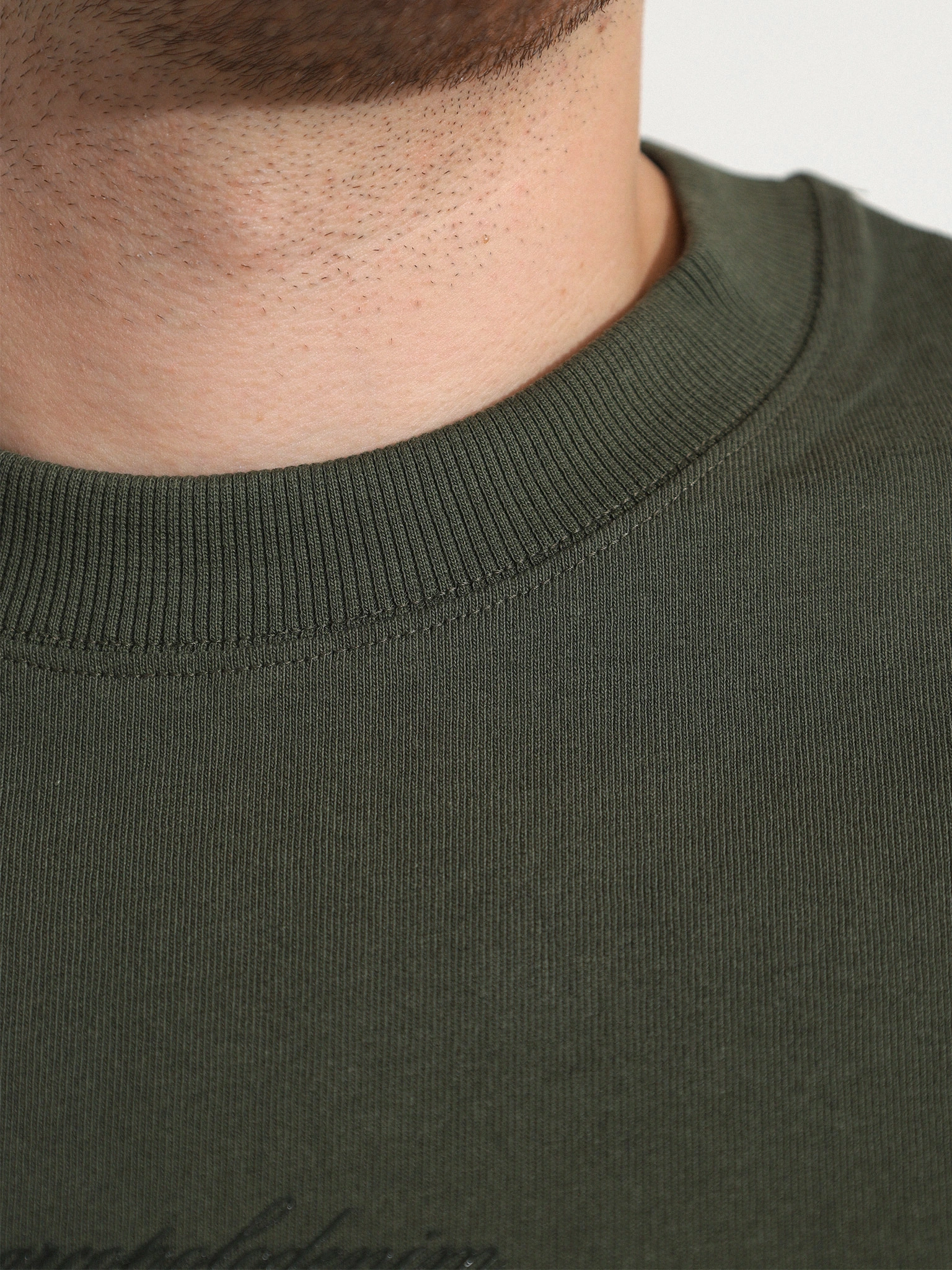 Футболка зеленого цвета из хлопка